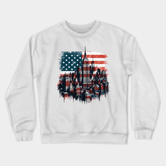 New york city Crewneck Sweatshirt by Vehicles-Art